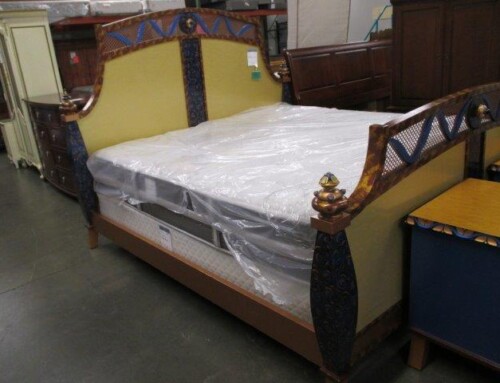 Item #300O – Barcelona King (?) Bed – $995