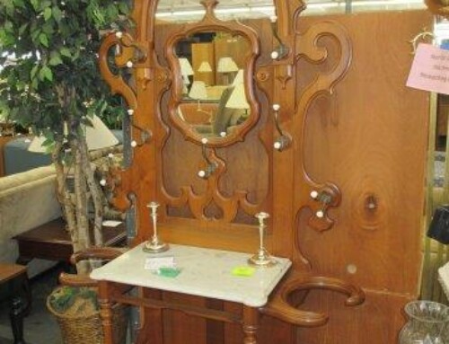 Item #338I – Antique Victorian Hall Tree – $425