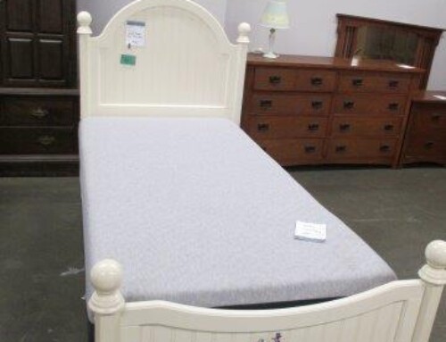 Item #229O – Cream Color Twin Bed – $95