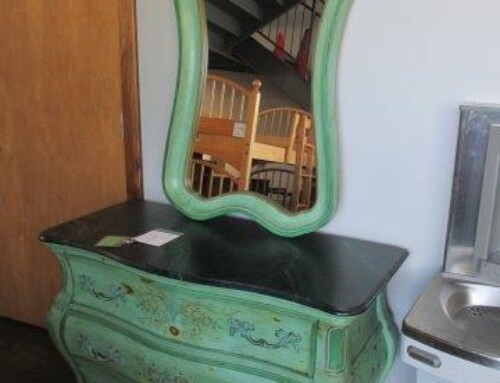 Item #202O – Painted Dresser with Mirror – $195