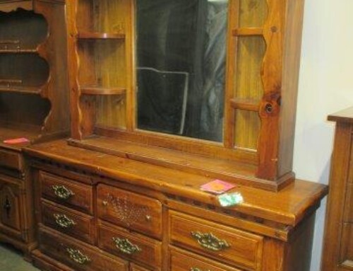 Item #325P – Two Piece Dresser with Mirror & Display – SALE $20