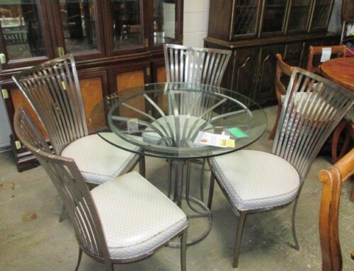 Item #256N – Shaver Howard Dining Table & 4 Chairs – SALE $417