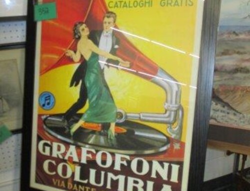 Item #352B – Columbia Records Italian Retro Poster – $65