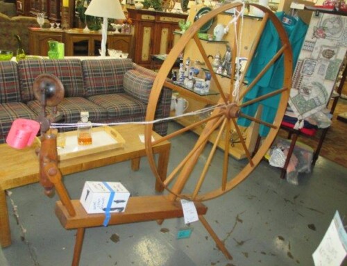 Item #65E – Vintage Spinning Wheel – $125