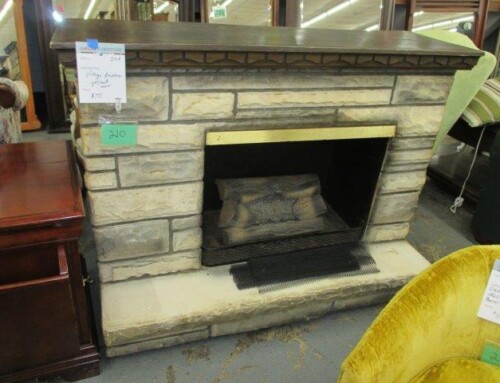 Item #210D – Mid Century Fireplace with Heater – $75