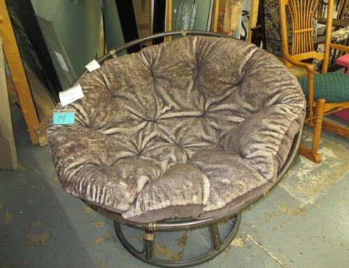 Item #74M – Pier 1 Faux Fur Papasan Chair – $95