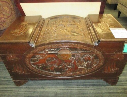 Item #41B – Antique Asian Carved Chest – $195