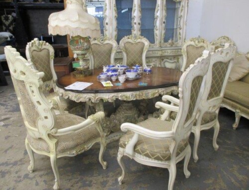 Item #330K – Baroque or Rococo Table & 6 Chairs – SALE $720