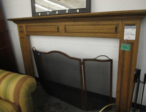 Item #346H – Oak Fireplace Mantle – $55