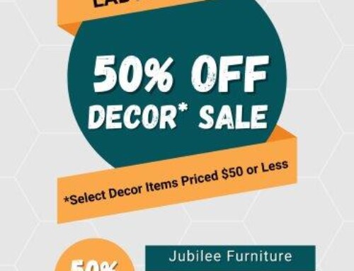 50% Off Décor Sale Continues, On Select Décor Items Priced $50 or Less